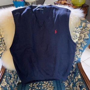 Sweater Vest Polo by Ralph Lauren Sz XL V-Neck